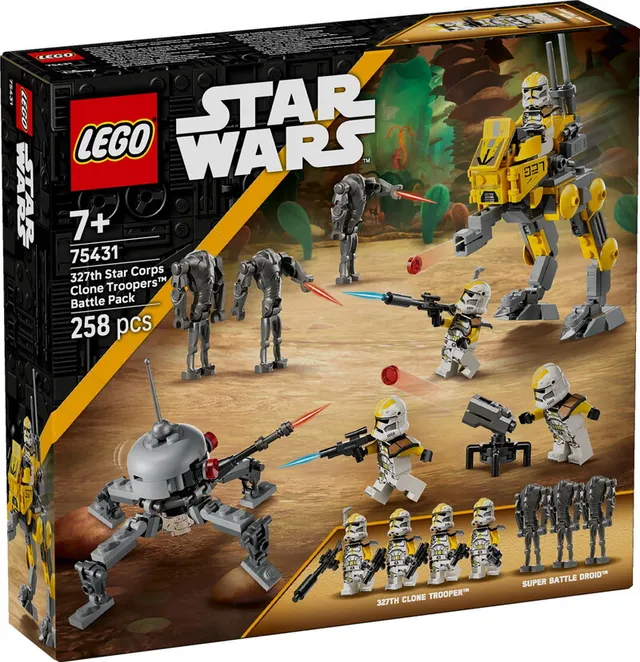 Star Wars 327th Star Corps Clone Troopers Battle Pack 75431