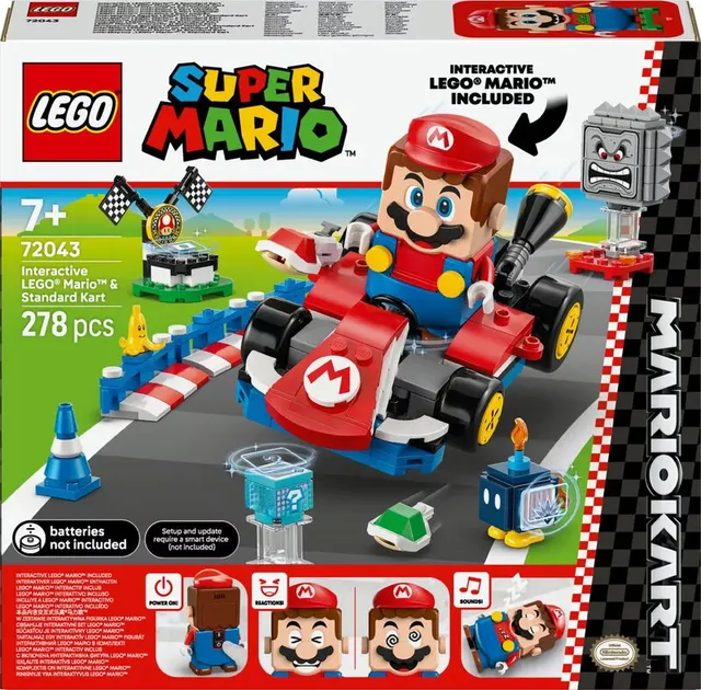 Super Mario Mario Kart – Interaktiv LEGO Mario & Standard Kart 72043