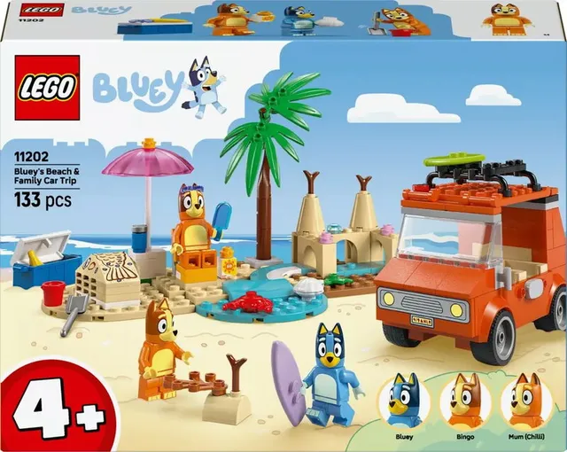 Bluey Blueys familjetur till stranden 11202