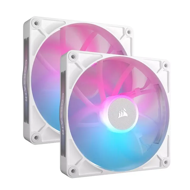 iCUE LINK RX140 / RGB / 140mm / PWM / 2-pack - Vit