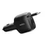 Billaddare 75W 2 portar + inbyggd kabel
