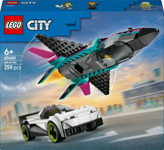 City Great Vehicles Jetplan mot bil 60489