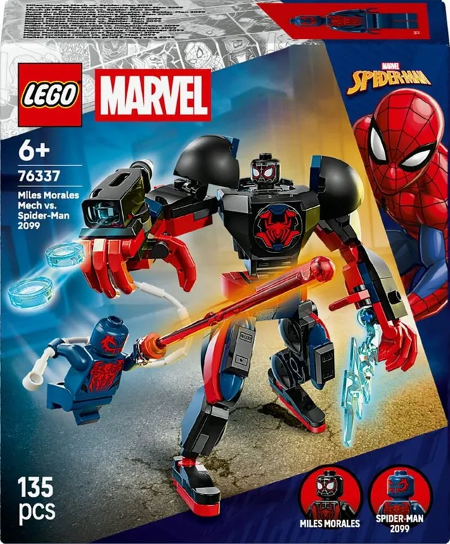 Super Heroes Marvel Miles Morales robot mot Spider-Man 2099 76337