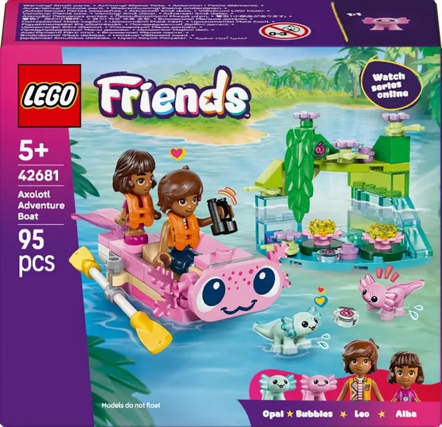 Friends Äventyrsbåt med axolotler 42681