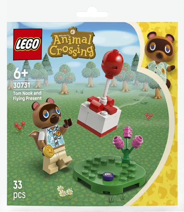 Animal Crossing Tom Nook och flygande present 30731