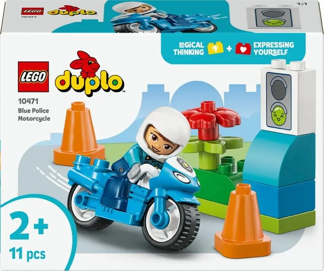 DUPLO Town Blå polismotorcykel 10471