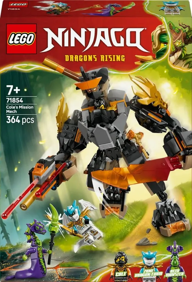 Ninjago Coles uppdragsrobot och Drak-Zane 71854