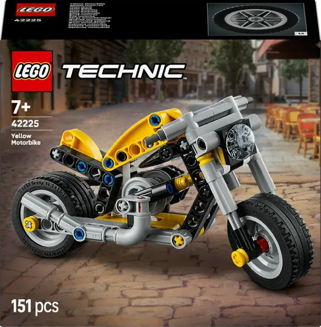 Technic Gul motorcykel 42225