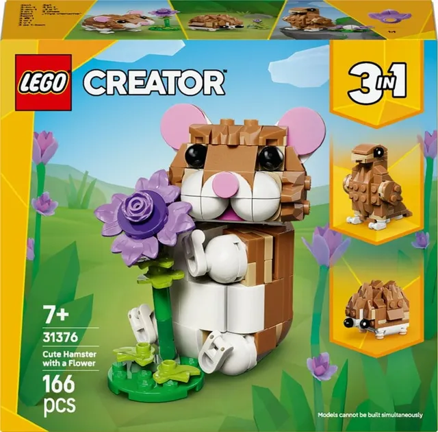 Creator Söt hamster med blomma 31376