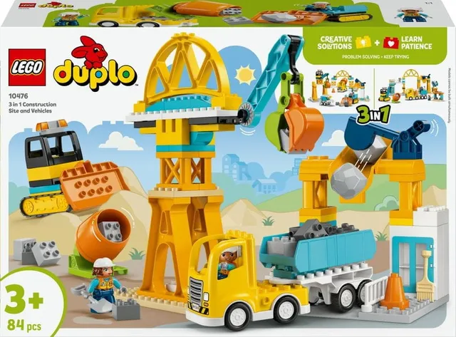 DUPLO Town 3 i 1 Byggarbetsplats och fordon 10476