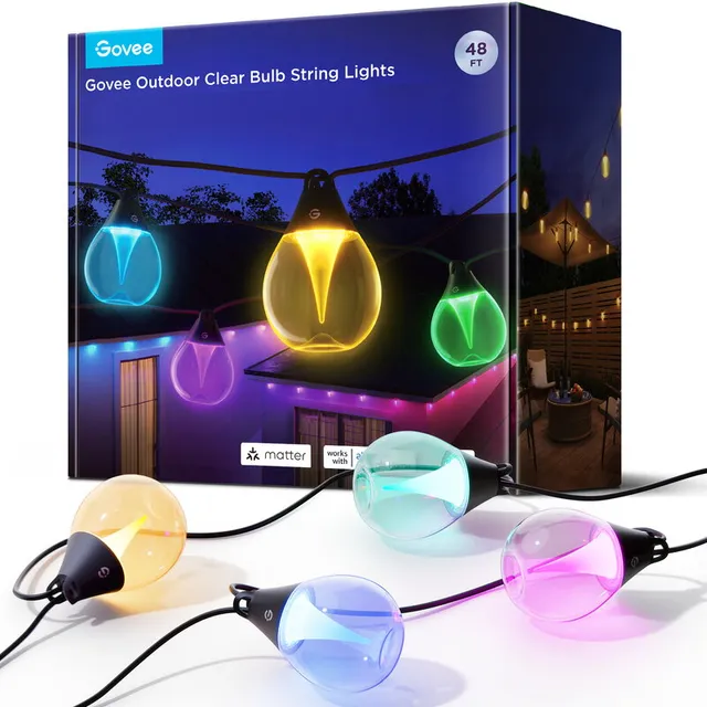 Outdoor Clear Bulb String Lights