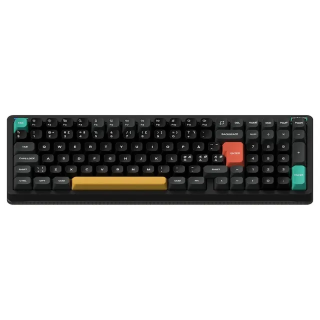 Halo96 V2 Obsidian Black with Lemon Switch