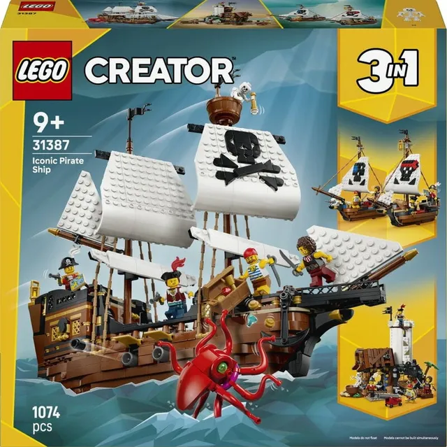 Creator Ikoniskt piratskepp 31387
