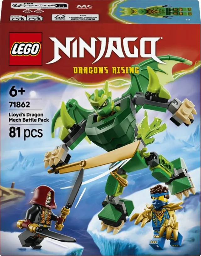 Ninjago Lloyds robotdrake – stridspaket 71862