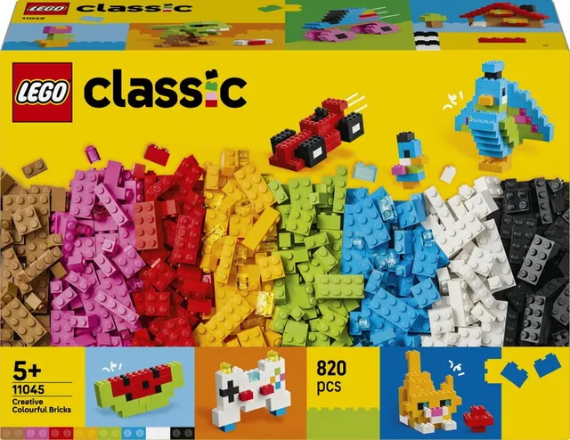 Classic Kreativa färgglada klossar 11045