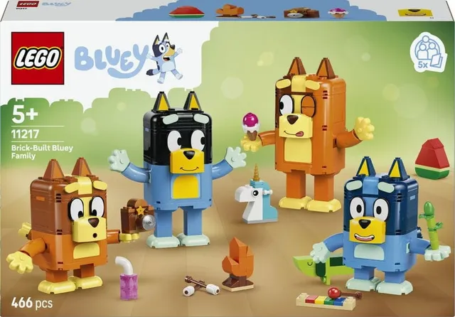 Bluey Klossbyggd Bluey och familj 11217