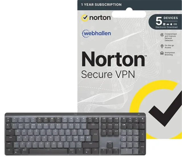 MX Mechanical Wireless (Tactile) + Norton Secure VPN / 1 år / 5 Enheter