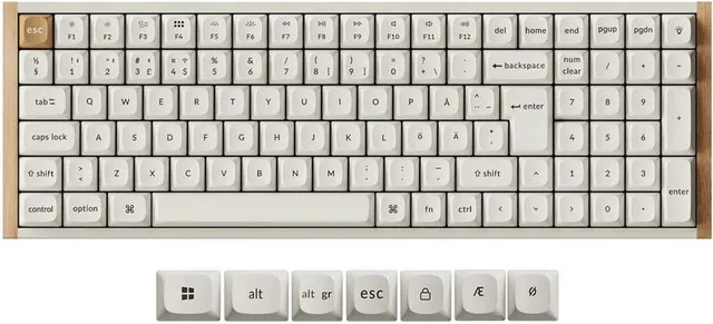 K4 HE SE Trådlöst Gamingtangentbord / Gateron 2.0 Magnetic Switch / Tri-mode / QMK/VIA - Vit