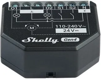 2PM Gen4 smart switch 2-kanals för gardiner, persienner och jalusier