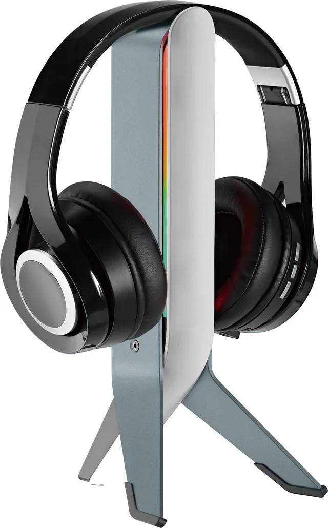 Echo Rest 5 RGB headsetställ med USB-hubb